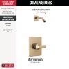 DELTA Velum Monitor 14 Series Shower Trim - Less Head — Champagne Bronze