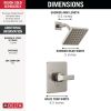 DELTA Velum Monitor 14 Series Shower Trim — Stainless