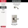 DELTA Velum Monitor 14 Series Shower Trim - Less Head — Stainless