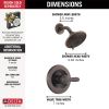 DELTA Lahara Monitor 14 Series Shower Trim — Venetian Bronze