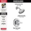 DELTA Lahara Monitor 14 Series Shower Trim — Chrome