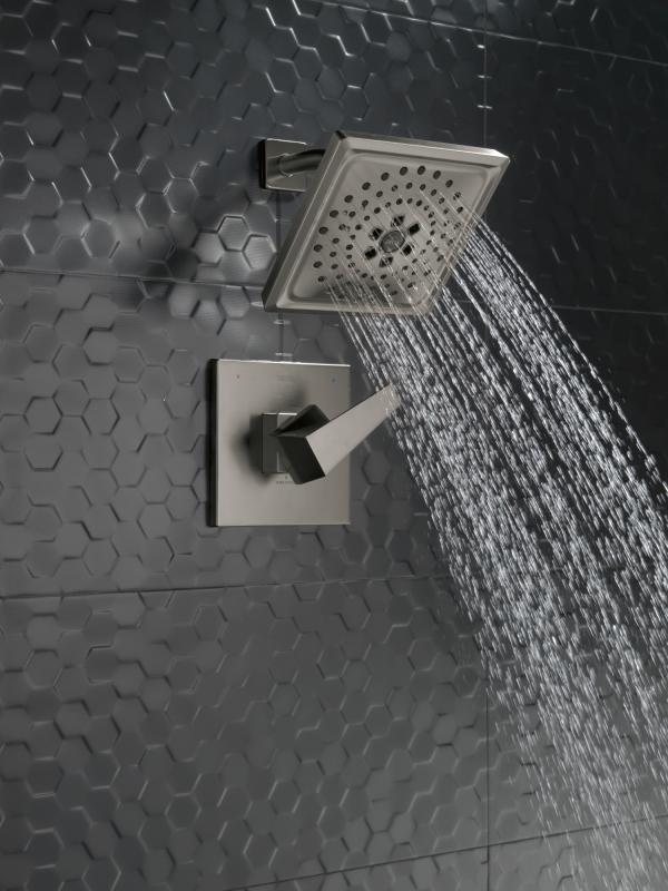 DELTA Trillian 14 Series H2Okinetic Shower Only Trim — Lumicoat® Black Stainless