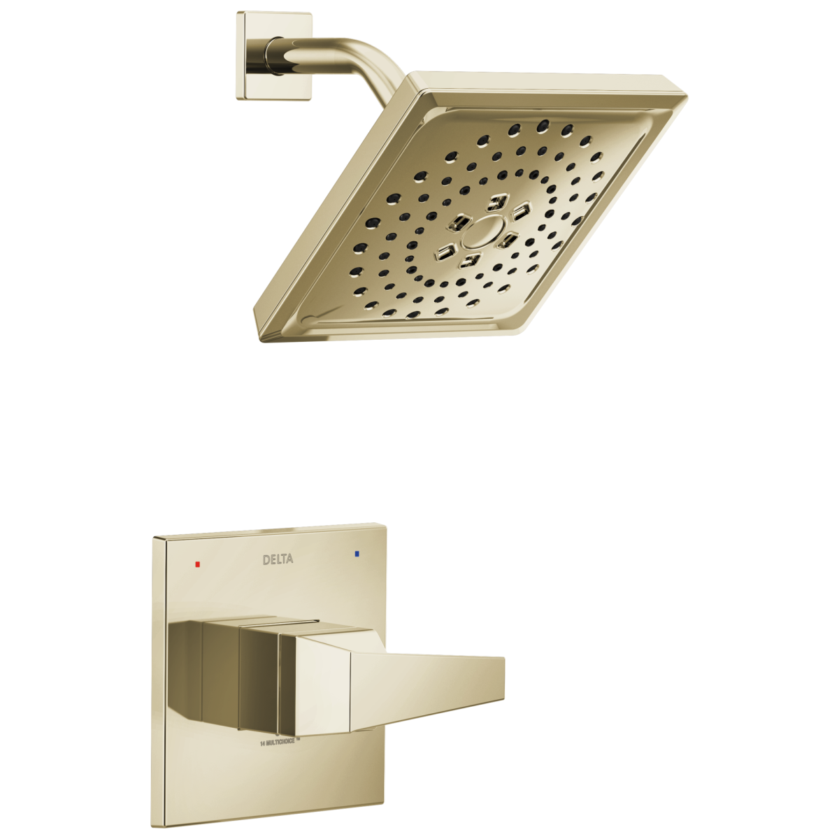 DELTA Trillian 14 Series H2Okinetic Shower OnlyTrim — Lumicoat® Polished Nickel