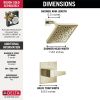 DELTA Trillian 14 Series H2Okinetic Shower OnlyTrim — Lumicoat® Polished Nickel