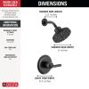 DELTA Bonacci 14 Series Shower Trim — Matte Black