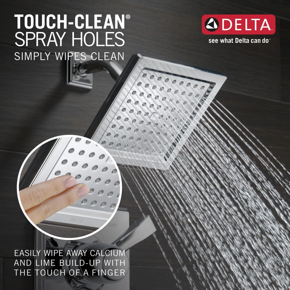 DELTA Dryden Monitor 14 Series Shower Trim — Chrome
