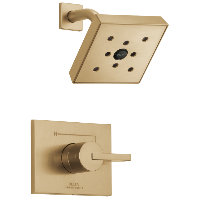 DELTA Vero Monitor 14 Series H2OKINETIC Shower Trim — Champagne Bronze