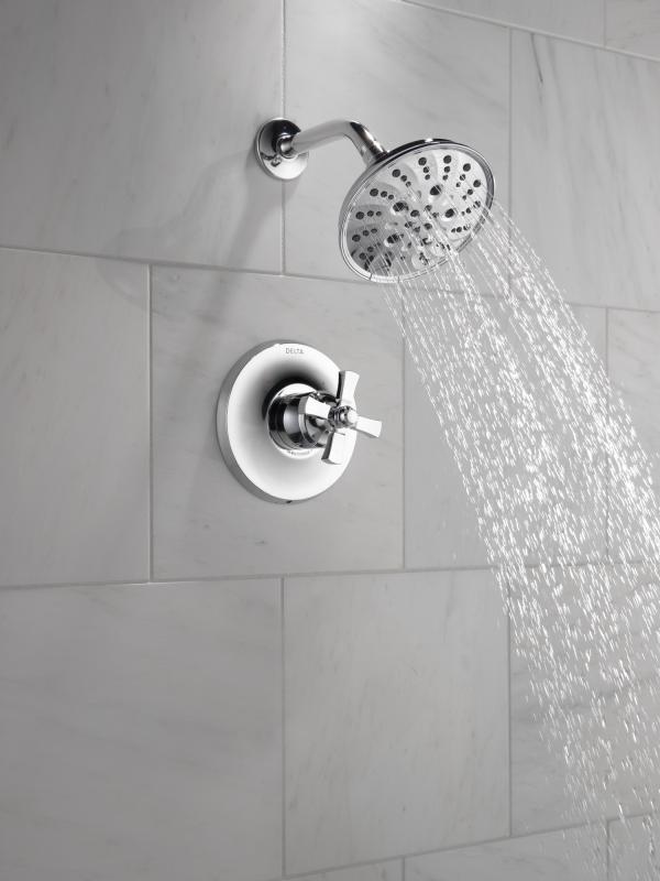 DELTA Dorval Handle - Volume FM Tub Filler/ 14S — Chrome