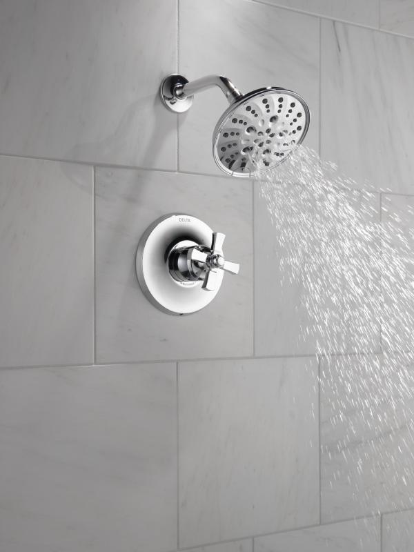 DELTA Dorval Handle - Volume FM Tub Filler/ 14S — Chrome