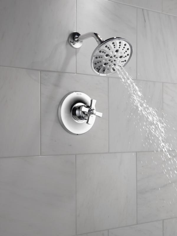 DELTA Dorval Handle - Volume FM Tub Filler/ 14S — Chrome