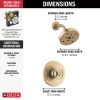 DELTA Trinsic H2OKINETIC Single Handle Shower Trim — Champagne Bronze