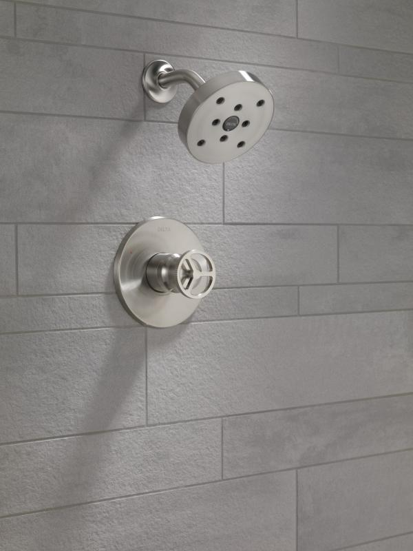 DELTA Trinsic H2OKINETIC Single Handle Shower Trim — Stainless