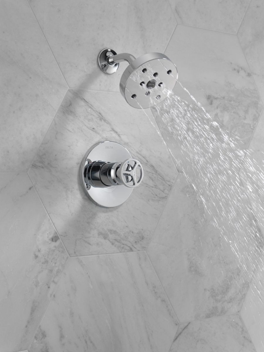 DELTA Trinsic H2OKINETIC Single Handle Shower Trim — Chrome