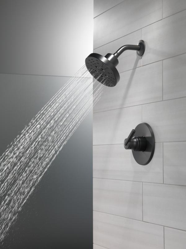 DELTA Trinsic Monitor 14 Series Shower Trim - Less Head — Matte Black