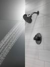 DELTA Universal Showering Components H2OKINETIC 3-Setting Raincan Shower Head — Matte Black