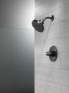 DELTA Universal Showering Components H2OKINETIC 3-Setting Raincan Shower Head — Matte Black