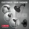 DELTA Trinsic Monitor 14 Series Shower Trim - Less Head — Matte Black