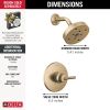 DELTA Trinsic Monitor 14 Series H2OKINETIC Shower Trim — Champagne Bronze