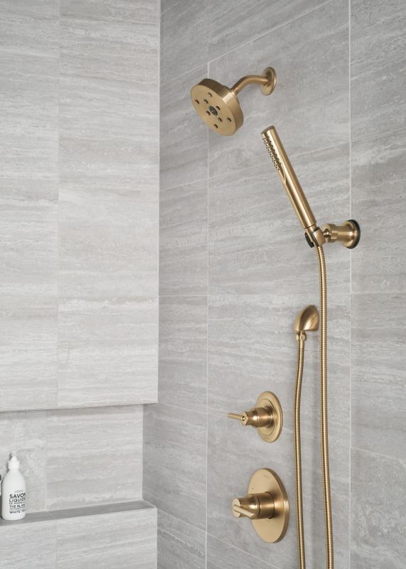 DELTA Trinsic Monitor 14 Series H2OKINETIC Shower Trim — Champagne Bronze