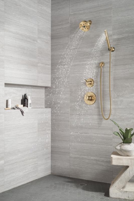 DELTA Trinsic Monitor 14 Series H2OKINETIC Shower Trim — Champagne Bronze