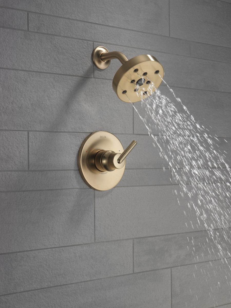 DELTA Trinsic Monitor 14 Series H2OKINETIC Shower Trim — Champagne Bronze