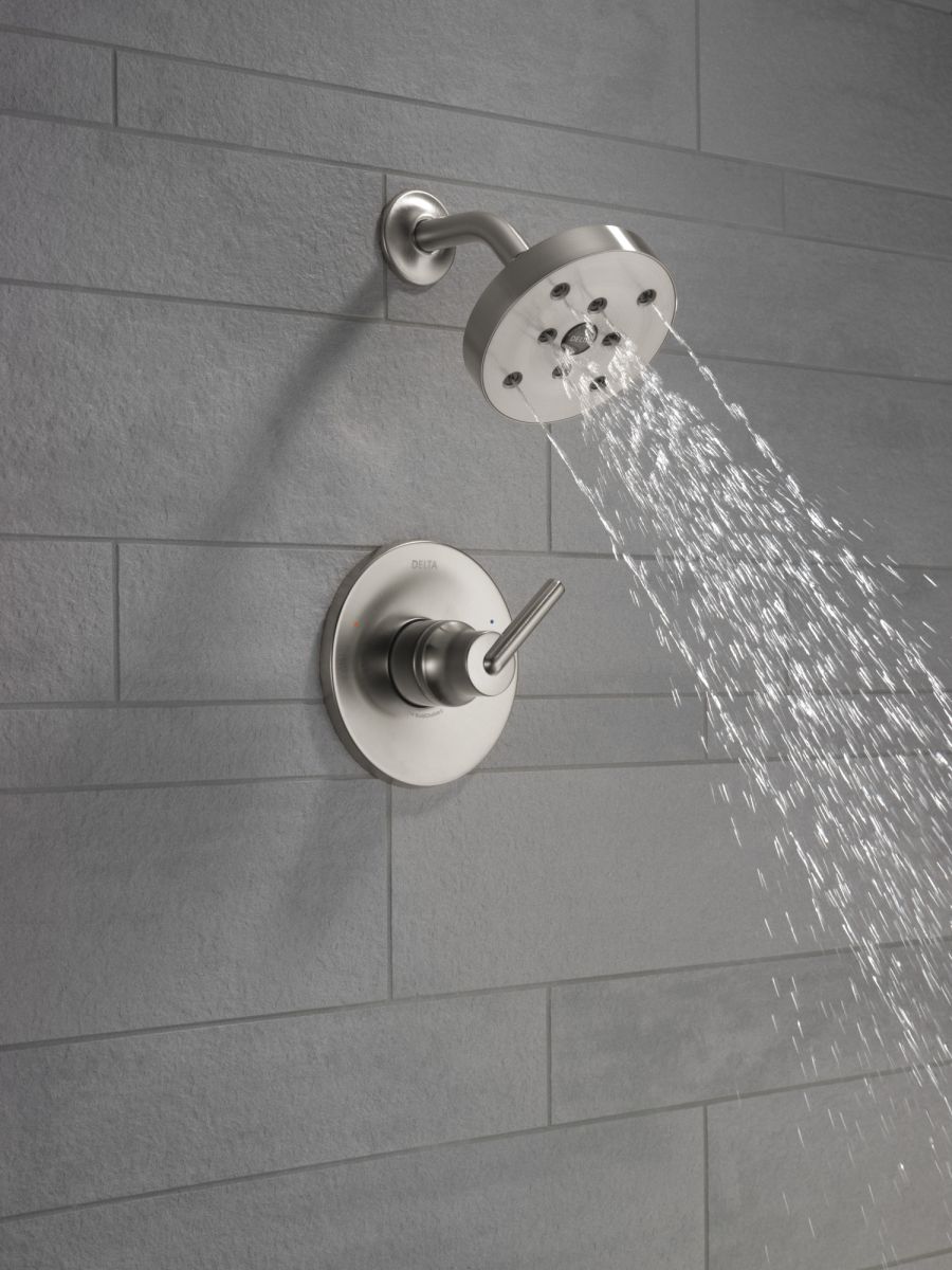 DELTA Trinsic Monitor 14 Series H2OKINETIC Shower Trim — Stainless