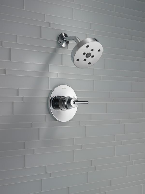 DELTA Trinsic Monitor 14 Series H2OKINETIC Shower Trim — Chrome
