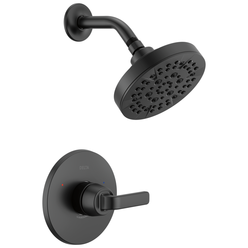 DELTA Lineax Monitor 14 Series Shower Trim — Matte Black