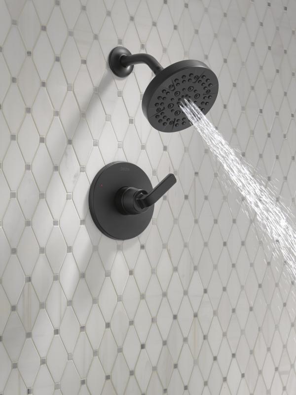DELTA Lineax Monitor 14 Series Shower Trim — Matte Black