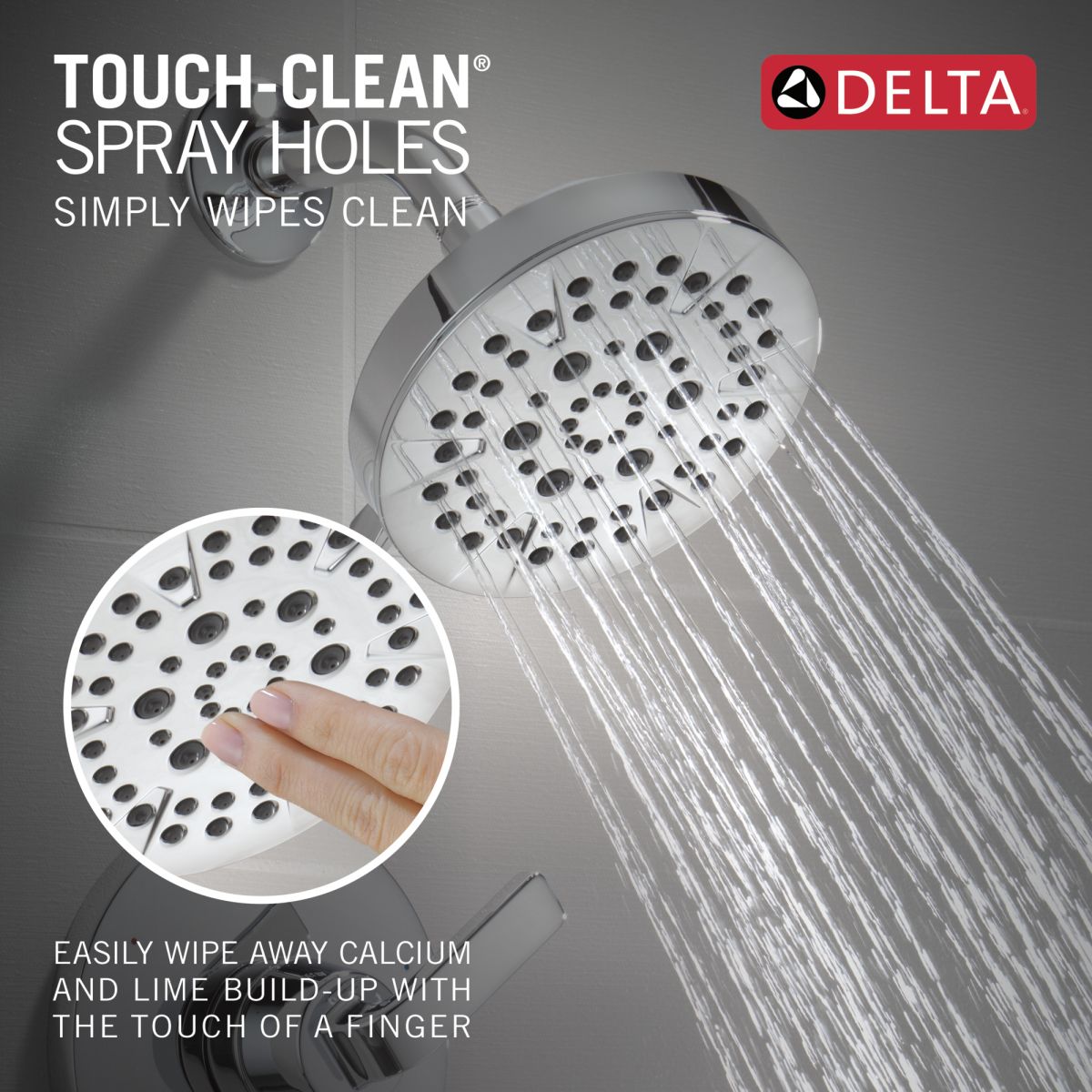 DELTA Lineax Monitor 14 Series Shower Trim — Chrome