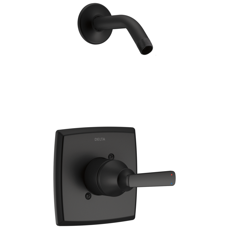 DELTA Ashlyn Monitor 14 Series Shower Trim - Less Head — Matte Black