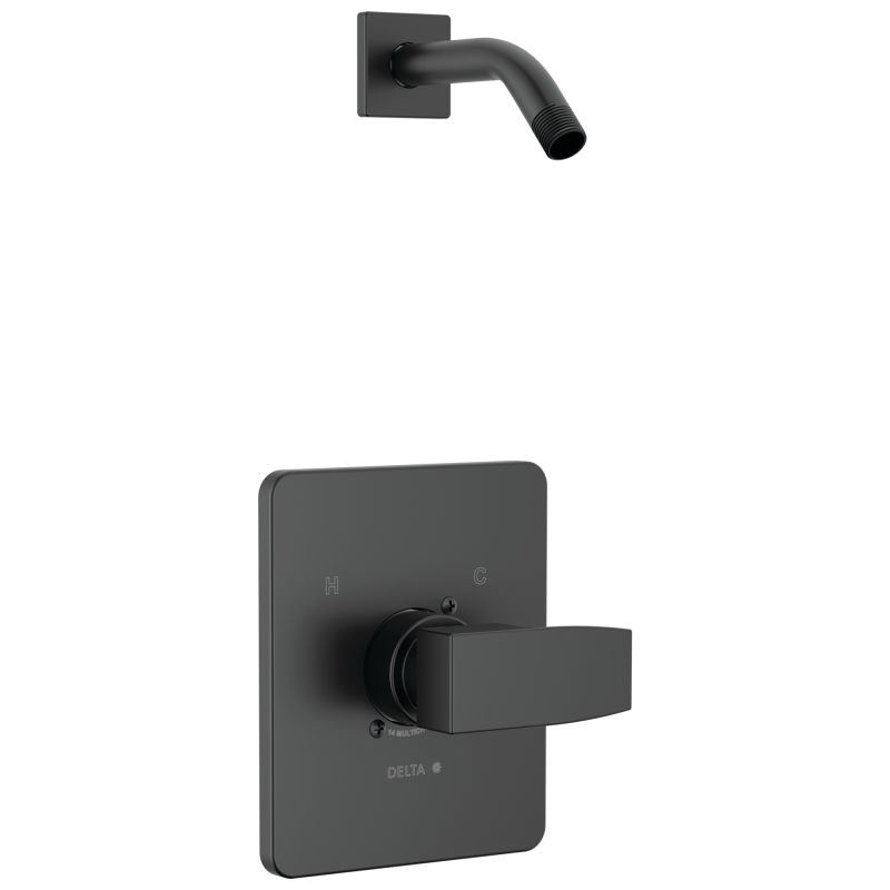 DELTA Modern Monitor 14 Series Shower Trim - Less Head — Matte Black