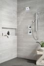 DELTA Universal Showering Components H2OKINETIC Hand Shower 1.75 GPM w/Slide Bar 4S — Lumicoat® Chrome