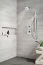 DELTA Universal Showering Components H2OKINETIC Hand Shower 1.75 GPM w/Slide Bar 4S — Lumicoat® Chrome