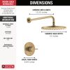 DELTA Modern Monitor 14 Series Shower Trim — Champagne Bronze