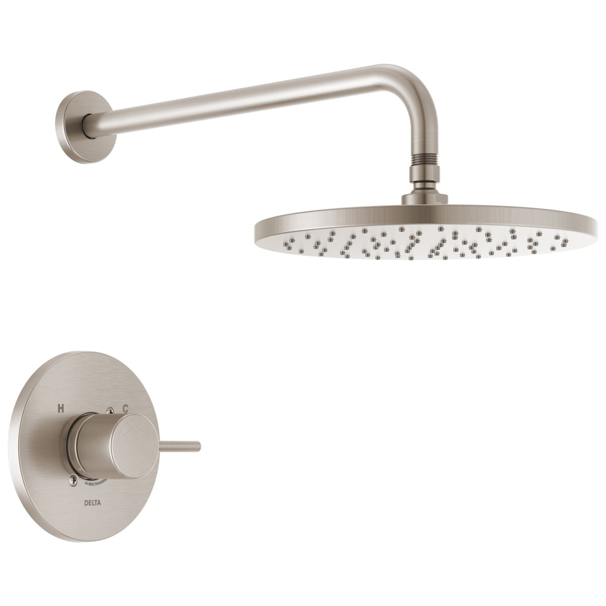 DELTA Modern Monitor 14 Series Shower Trim — Spotshield Brushed Nickel