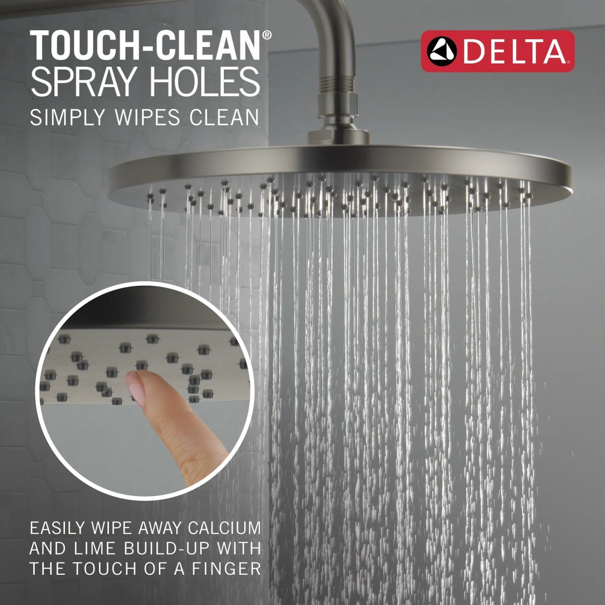 DELTA Modern Monitor 14 Series Shower Trim — Spotshield Brushed Nickel