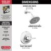 DELTA Galeon 14 Series Shower Trim with H2OKinetic — Lumicoat® Chrome