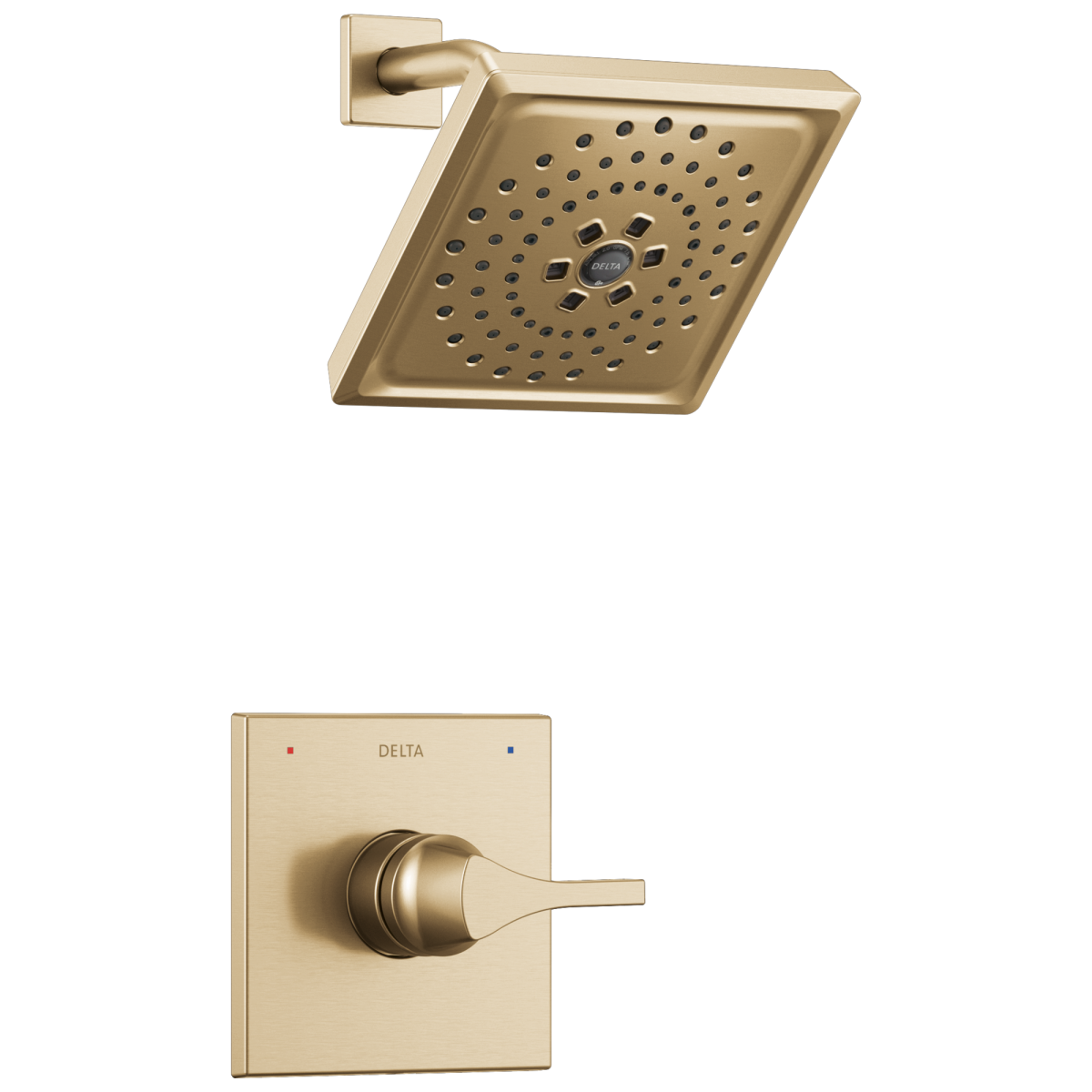 DELTA Zura Monitor 14 Series H2OKINETIC Shower Trim — Champagne Bronze