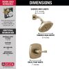 DELTA Stryke 14 Series Shower Only — Lumicoat® Champagne Bronze