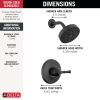 DELTA Broderick 14 Series Shower Trim — Matte Black