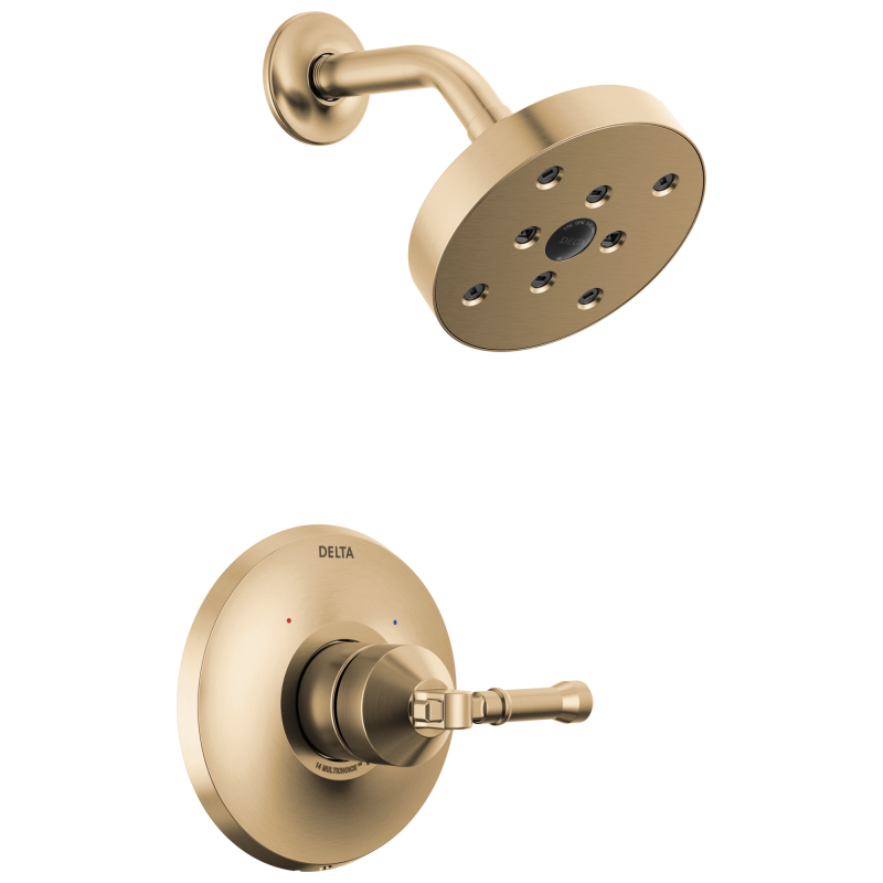 DELTA Broderick 14 Series Shower Trim — Lumicoat® Champagne Bronze