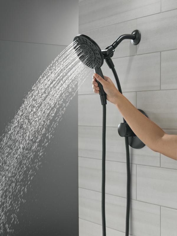 DELTA Albion  Monitor 14 Series Shower Only Trim Only with In2ition Hand Shower — Matte Black