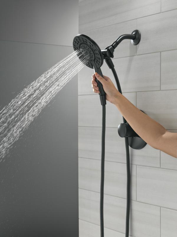 DELTA Albion  Monitor 14 Series Shower Only Trim Only with In2ition Hand Shower — Matte Black