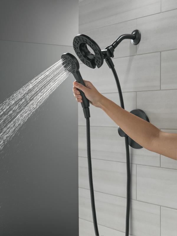 DELTA Albion  Monitor 14 Series Shower Only Trim Only with In2ition Hand Shower — Matte Black