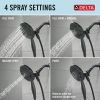 DELTA Albion  Monitor 14 Series Shower Only Trim Only with In2ition Hand Shower — Matte Black