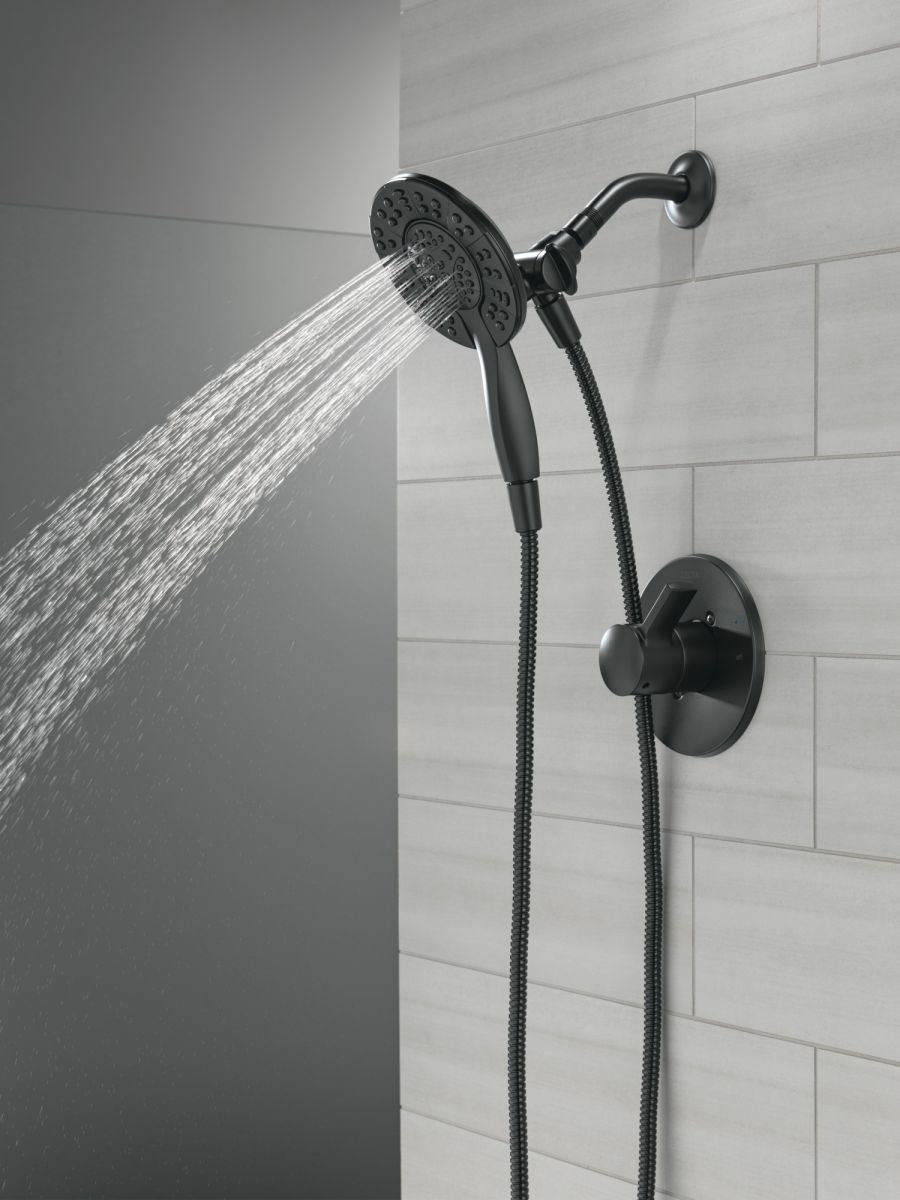 DELTA Albion  Monitor 14 Series Shower Only Trim Only with In2ition Hand Shower — Matte Black