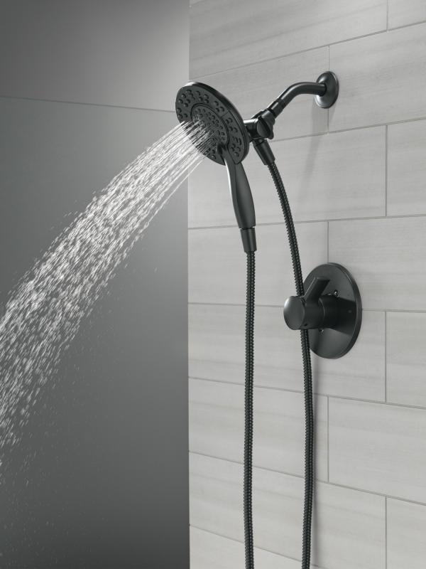DELTA Albion  Monitor 14 Series Shower Only Trim Only with In2ition Hand Shower — Matte Black