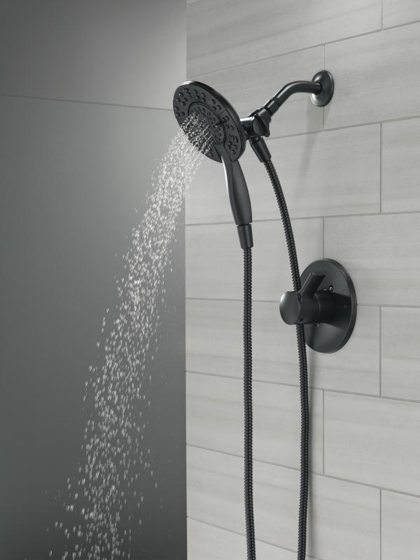 DELTA Albion  Monitor 14 Series Shower Only Trim Only with In2ition Hand Shower — Matte Black
