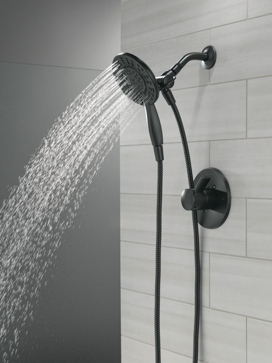 DELTA Albion  Monitor 14 Series Shower Only Trim Only with In2ition Hand Shower — Matte Black